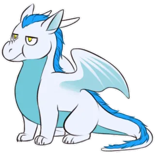 😒 1505d6c0 Drache, Cartoon, Tier, süß, Charakter, Fantasy telegram sticker