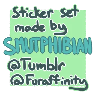 📜 669f4280 Sticker set made by SMUTPHIBIAN @Tumblr @Furaffinity sticker, smutphibian, tumblr, furaffinity telegram sticker