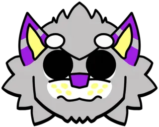 🤨 06058def 스티커, 만화, 늑대, 동물 telegram sticker