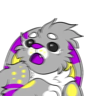 😮 23505002 토끼, 만화, 귀여운, 동물, 미술 telegram sticker