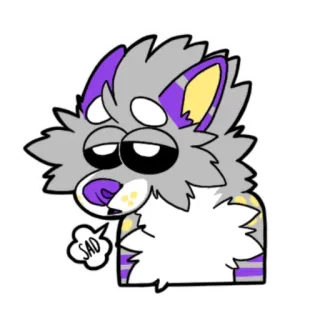 😔 273cde4b SAD 동물, 슬픈, 만화, 늑대, 퍼리 telegram sticker