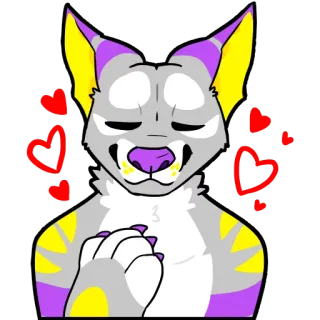 😍 67b62c70 동물, 고양이, 하트, 귀여운, 사랑, 만화, 애니메이션 telegram sticker