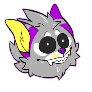 🤤 806cc6b7 동물, 만화, 생물, 괴물, 귀여운, 마스코트 telegram sticker