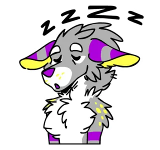 😴 8c267d7a z z z z 자는, 만화, 개, 동물, 피곤한, 귀여운, 털복숭이 telegram sticker