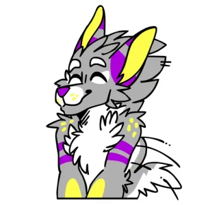 😊 a4bedeee 퍼리, 동물, 늑대, 귀여운, 만화 telegram sticker