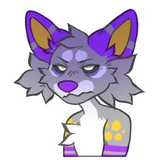 😠 c8ce4aef 동물, 개, 만화, 스티커, 늑대, 퍼리 telegram sticker