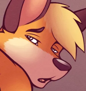 😴 04878015 ケモノ, キツネ, カートゥーン, 動物, 擬人化 telegram sticker