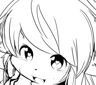 😄 3a008be2 アニメ, マンガ, かわいい, ハート目, カワイイ telegram sticker