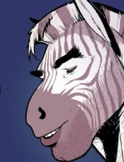 🦄 c69b3851 シマウマ, 擬人化, 動物, キャラクター telegram sticker