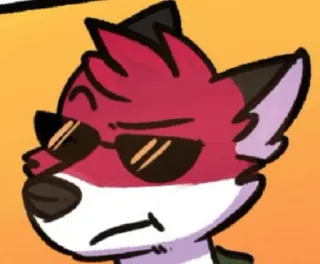 🕶 06987eb6 furry, fox, cool, sunglasses, cartoon telegram sticker