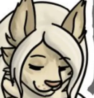 😊 2cf59f1d furry, anthropomorphic, wolf, canine, animal, portrait telegram sticker
