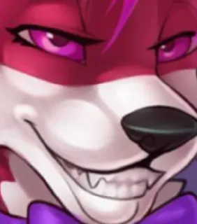 😈 4c522257 fox, anthropomorphic, grin, cartoon, animal, furry telegram sticker