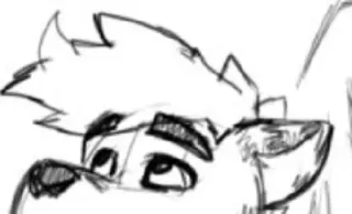 👀 55122b59 cartoon, sketch, face, character telegram sticker