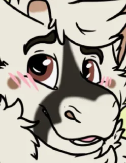 😊 a03e339a furry, animal, anthropomorphic, cartoon, cute, portrait telegram sticker