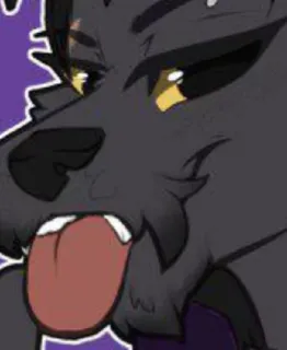 😛 be090097 wolf, furry, animal, cartoon telegram sticker