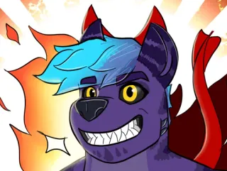 🔥 c269ff97 furry, anthro, cartoon, character, digital art, animal, illustration telegram sticker