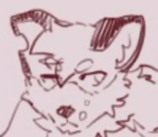 😒 c877ddbb cat, sketch, animal, pet, cartoon telegram sticker