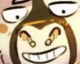 😬 ee47f473 cartoon, face, expression, grin, meme, funny telegram sticker