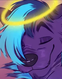 Cropped Fuzzbutts telegram stickers