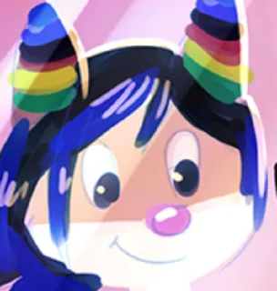 😌 f6a5869e cartoon, animal, character, illustration, cute, sticker telegram sticker