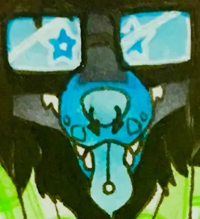 😝 fcdb7ed8 furry, wolf, animal, cartoon, glasses, character, mascot telegram sticker