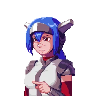 😠 1d4d62cf Anime, Manga, Cartoon, Illustratie, Personage, Pixel art telegram sticker