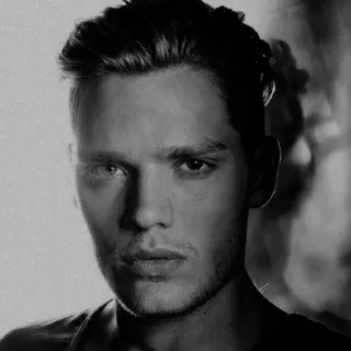 🥀 4e7b7b32 男人, 脸, 肖像, 黑白, 男性, 人 whatsapp sticker