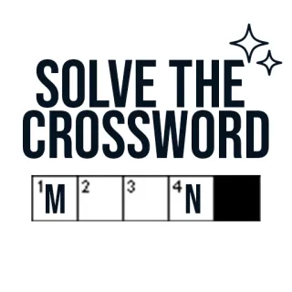 🌙 d035b72c SOLVE THE CROSSWORD crossword, puzzle, game, word game, brain teaser, logic, entertainment telegram sticker