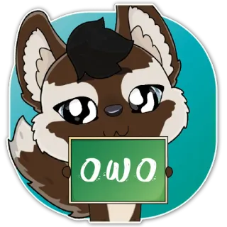 🥺 719de80a OwO фурри, животное, милый, каваий, OwO telegram sticker