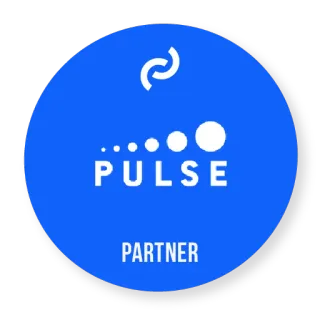 😚 90083892 PULSE PARTNER pulse, partner, affiliation, connection, business whatsapp sticker