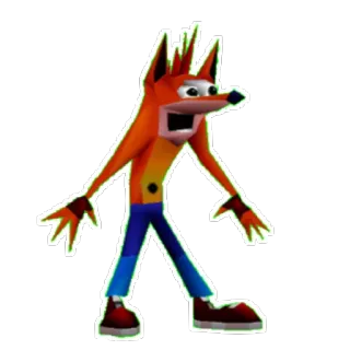 😱 faaa9bb0 Crash Bandicoot Crash Bandicoot, Postać z gry, Kreskówka, Maskotka telegram sticker