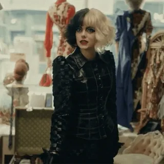 🙈 d880cd6b Cruella de Vil Cruella Cruella de Mon, moda, film, złoczyńca, styl telegram sticker