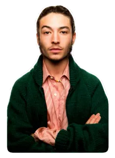 👦 0ff7de3a Ezra Miller 人物, 演员, 名人, 男人, 肖像 telegram sticker