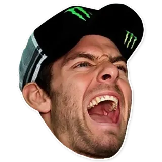 😡 6bac0e52 man, face, expression, shouting, angry, person telegram sticker