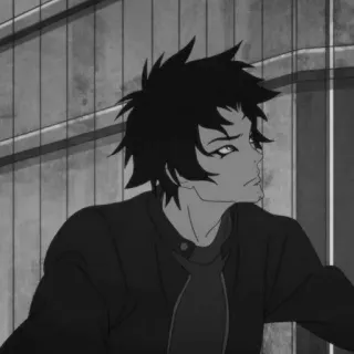 🔪 506c748e anime, boy, manga, black and white telegram sticker