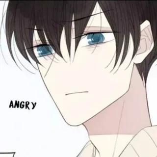 🥞 1f340617 ANGRY en colère, animé, homme, illustration, émotion, contrarié, agacé telegram sticker