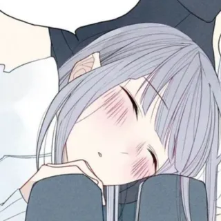 🥞 457f3318 animé, dormir, mignon, fille, dessin animé, manga telegram sticker
