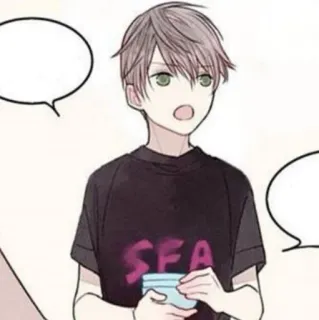 🥞 f56f1f26 SFA Anime, Garçon, Dessin animé, Personnage, Art telegram sticker