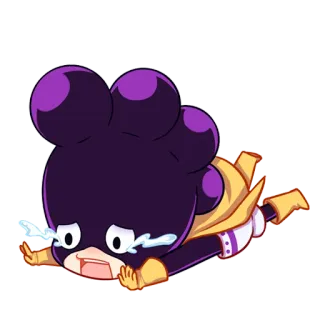 😭 768fe051 Minoru Mineta My Hero Academia 动漫, 漫画, 卡通, 我的英雄学院, 峰田实, 伤心, 哭泣 telegram sticker