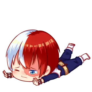 Crying [@MyHeroAcademia] telegram stickers