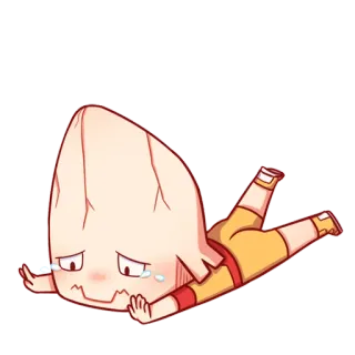 😭 dc6ee164 卡通, 哭, 悲伤, 角色, 情感, 眼泪 telegram sticker