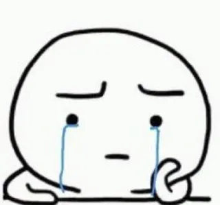 😭 7eed3bff płacz, smutny, zdenerwowany, płaczący, emocjonalny, biały, kreskówka, grafika liniowa telegram sticker