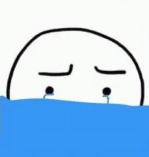 😭 810accf3 płacz, smutny, emocjonalny, kreskówka, bazgroł, łzy telegram sticker