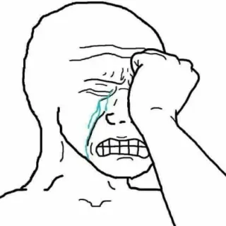 😭 7020e1d8 pleurer, triste, mème, visage, désespéré whatsapp sticker