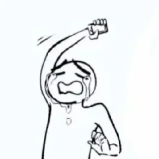 😭 78843813 pleurer, triste, émotion, croquis, larmes whatsapp sticker