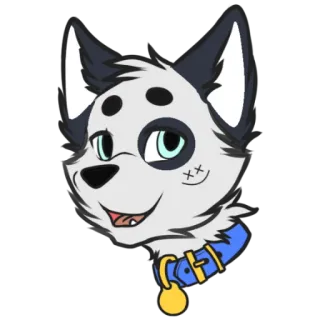 🙂 4e4285f1 anjing, hewan, kartun, peliharaan, stiker, berbulu telegram sticker