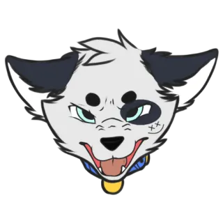 😡 70075f75 anjing, hewan, kartun, stiker, berbulu, hewan peliharaan, ilustrasi telegram sticker