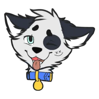 😜 a02af39b anjing, binatang, kartun, stiker, hewan peliharaan, imut, berbulu, anjing telegram sticker