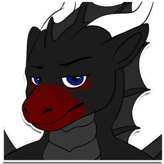 😐 11ce873a dragon, anthro, furry, personnage, autocollant whatsapp sticker