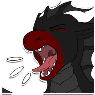 😡 d687f7a1 dragon, animal, monstre, fantaisie, créature, dessin animé whatsapp sticker